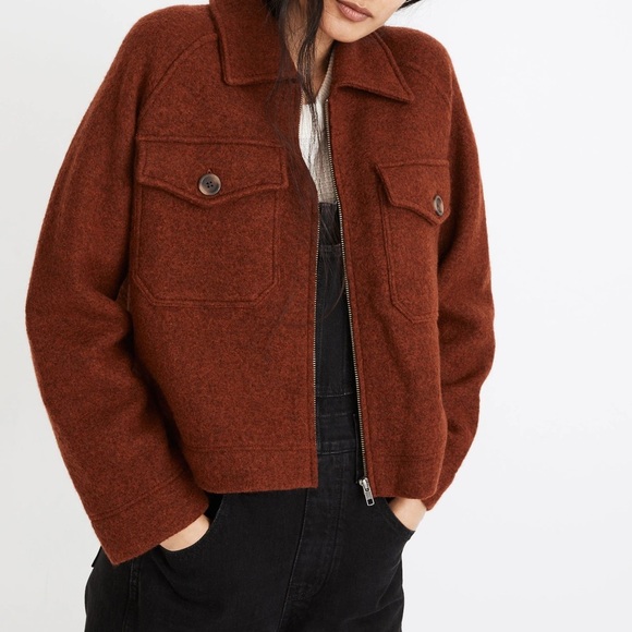 Madewell Johnsville Sweater Jacket Women's Jacket Heather Brick size XXS - Picture 1 of 7